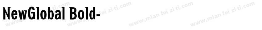 NewGlobal Bold字体转换
